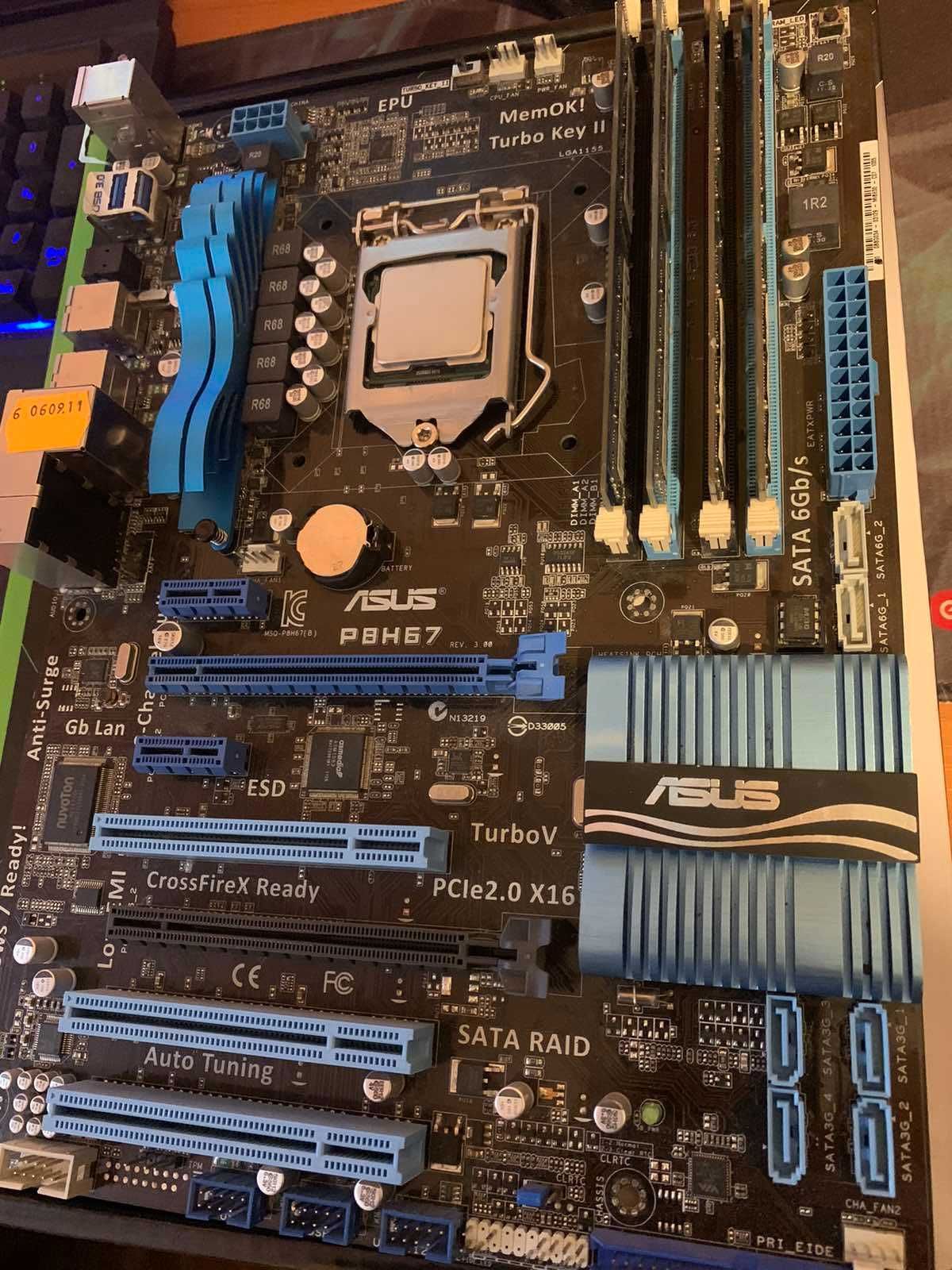 ASUS P8H67 материнка LGA1155