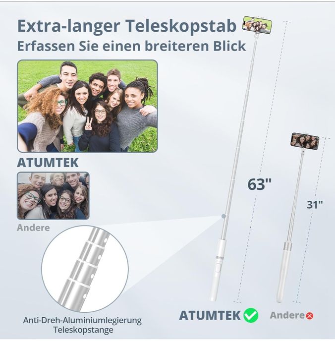 Statyw, kijek do selfie z pilotem