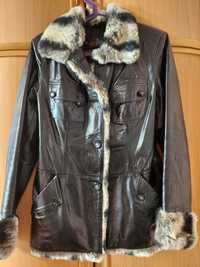 Продам кожаную женскую куртку, размер М