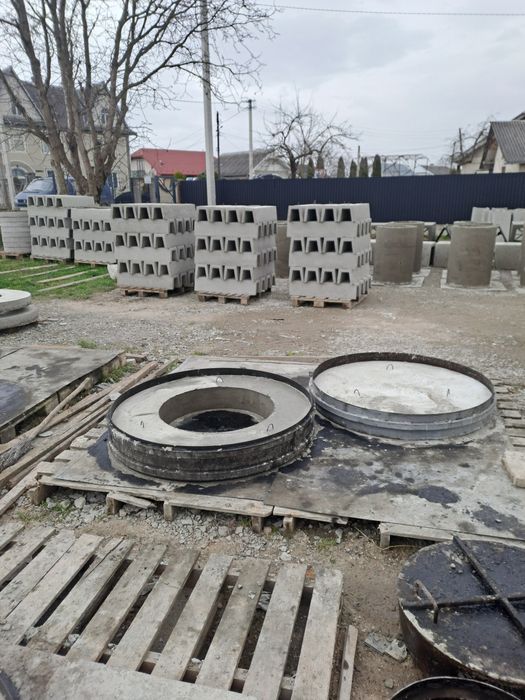 Кільця криничні каналізаційні лотки бетонні
