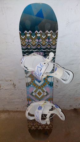 Deska snowboardowa dziecięca 120cm z wiązaniami SP kiddo Xs