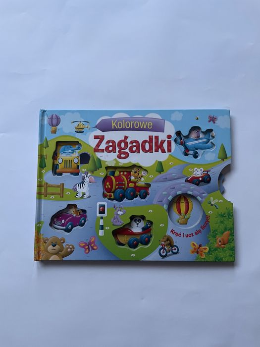 Książeczka Kolorowe zagadki. Kręć i ucz się liczyć.