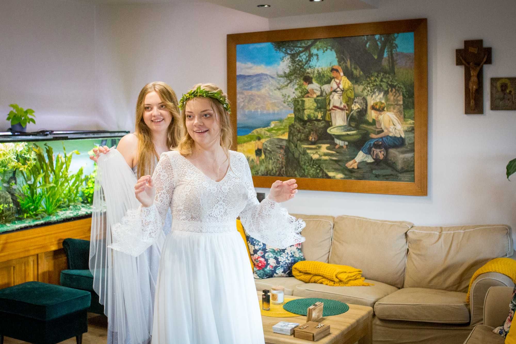 Suknia ślubna boho