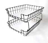 Kuwety metalowe pojemniki na dokumenty loft scandi design