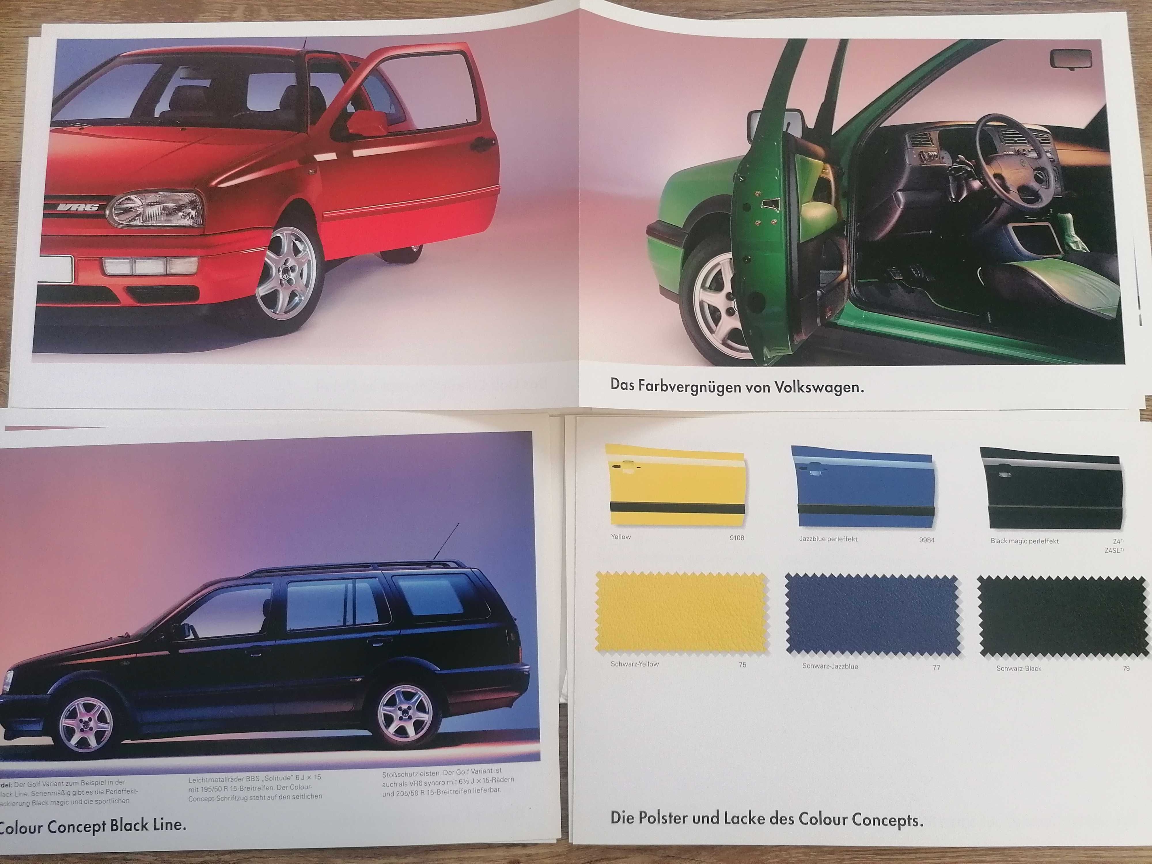 Prospekt VW Golf III Color Concept