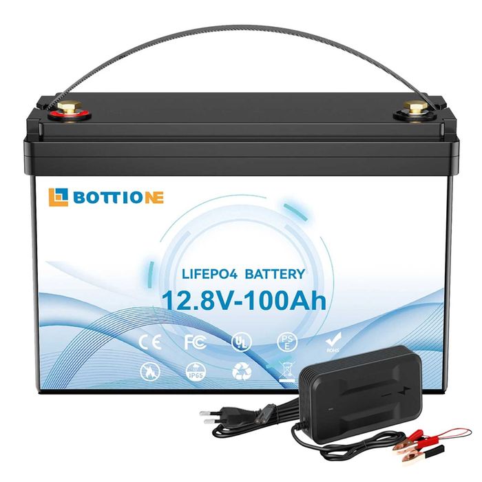 Акумулятор для ДБЖ BOTTIONE LiFePO4 12.8V/100AH (24V/ АКБ + зарядка )