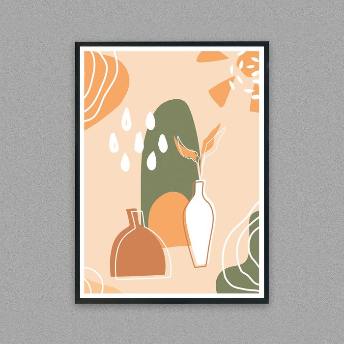 plakat Boho abstrakcja, stylowy obraz plakat boho do pokoju abstrakcja