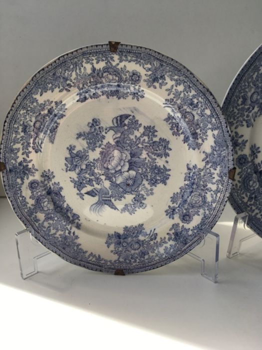 Dois pratos porcelana, anos 50