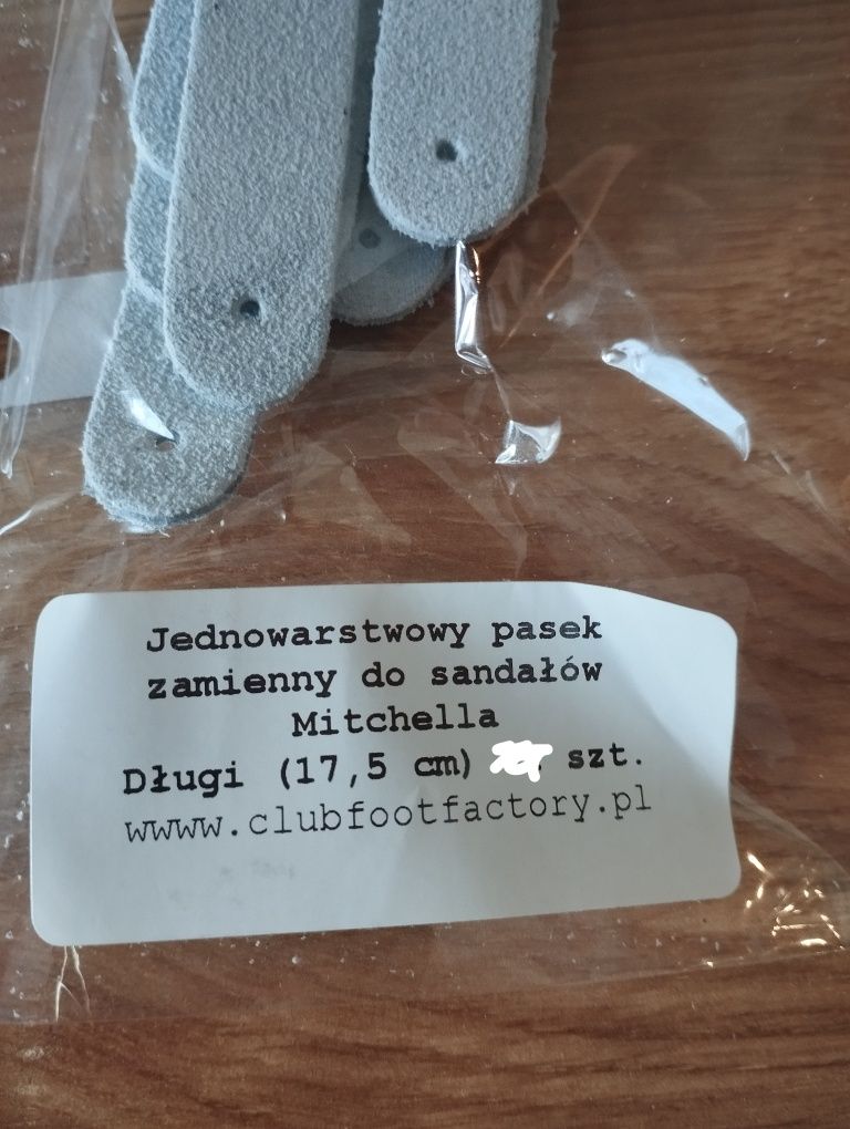 Jednowarstwowy pasek zamienny do butów Mitchella długi 6 szt