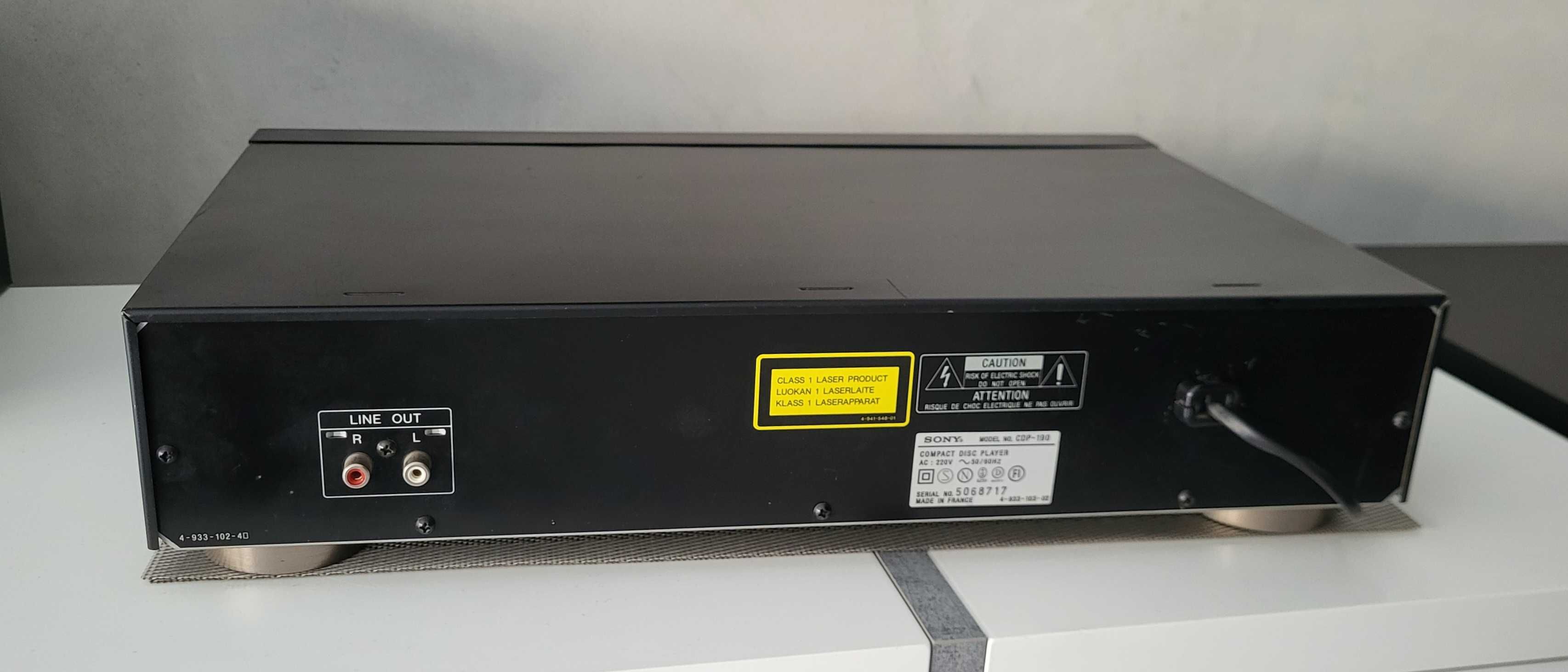 SONY CDP-190 odtwarzacz CD z pilotem