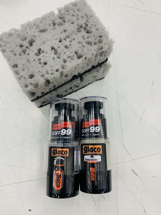 Набір для очищення та нанесення антидощу Soft99 Glaco