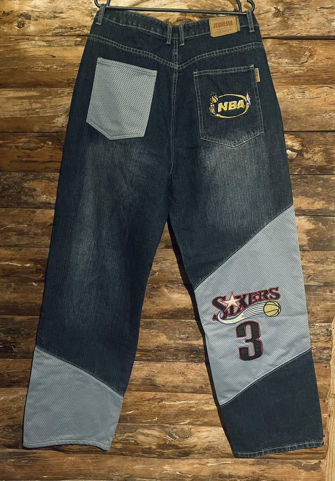 Spodnie jeansowe NBA dżinsy Jeunesse jeans XL szerokie rap hip hop