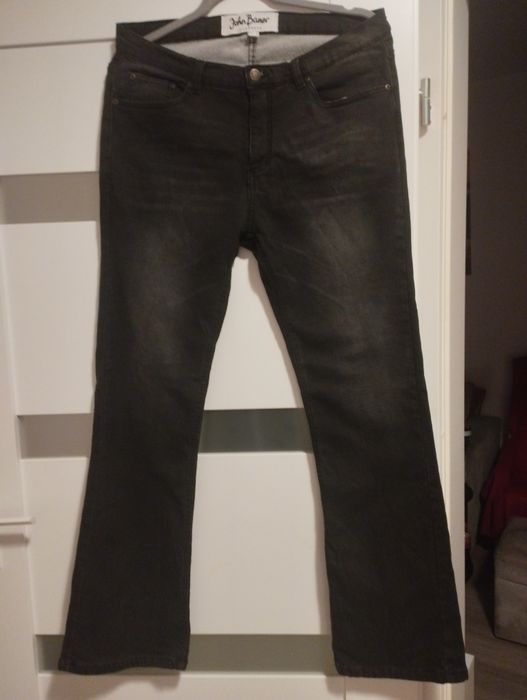 Spodnie jeansowe damskie młodzieżowe ocieplane