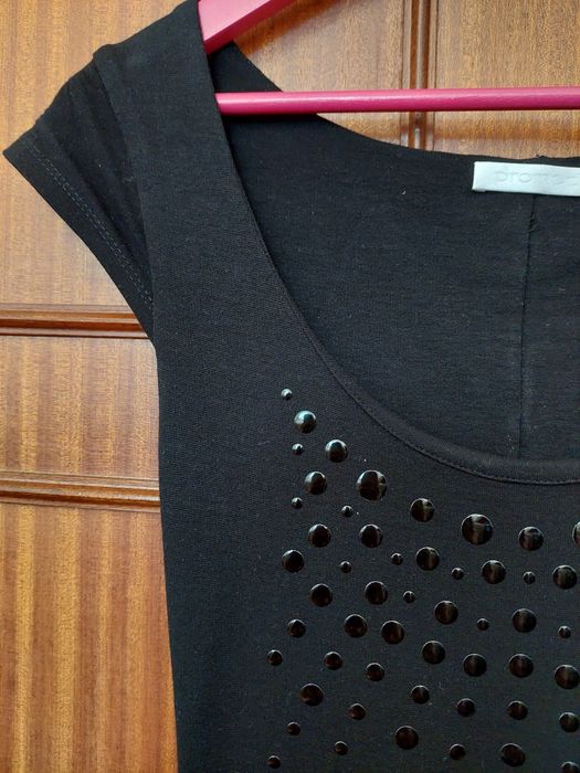 Vestido preto curto Promod