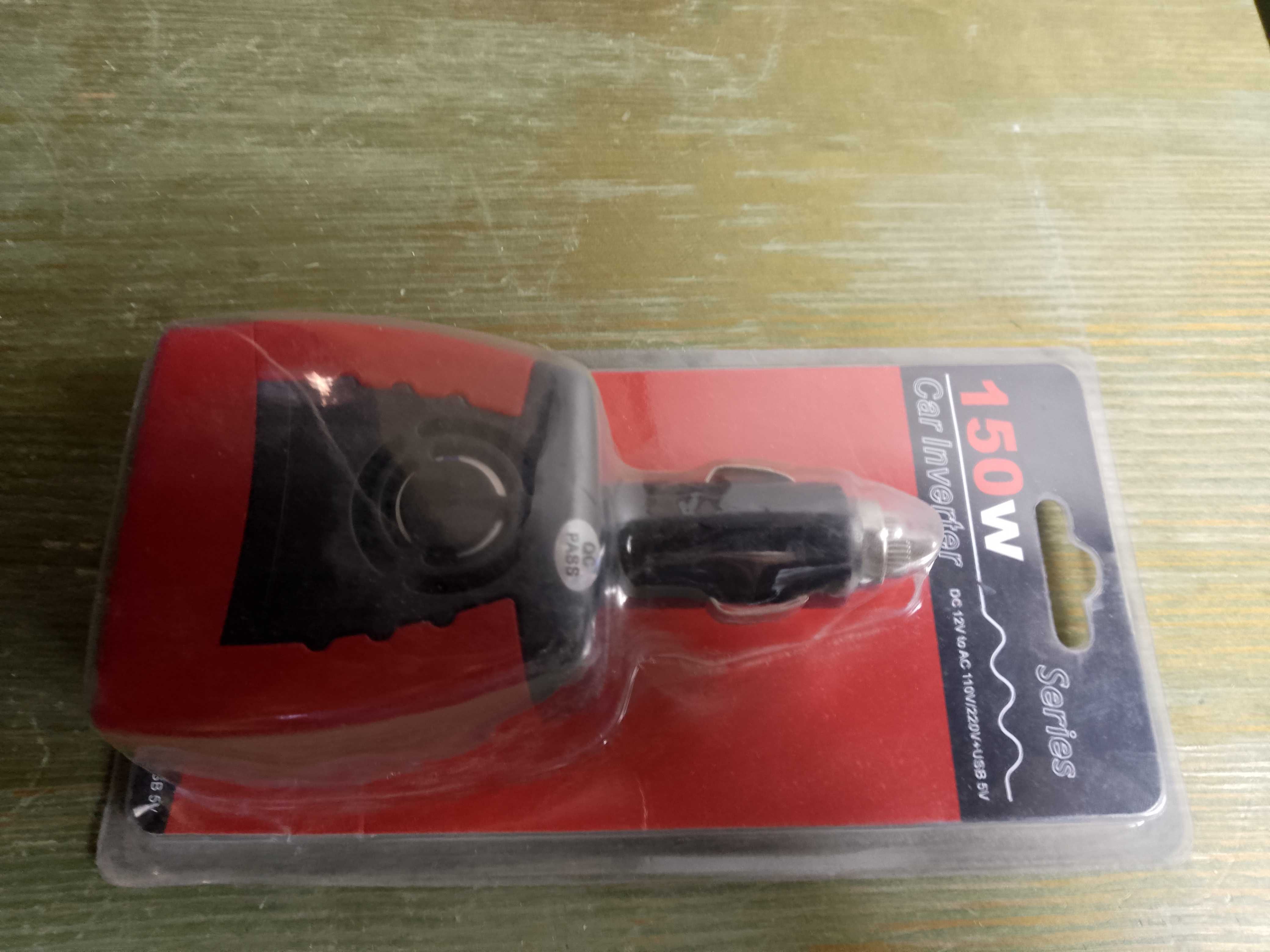 Ładowarka przetwornica napięcia z gniazda zapalniczki na 220V USB