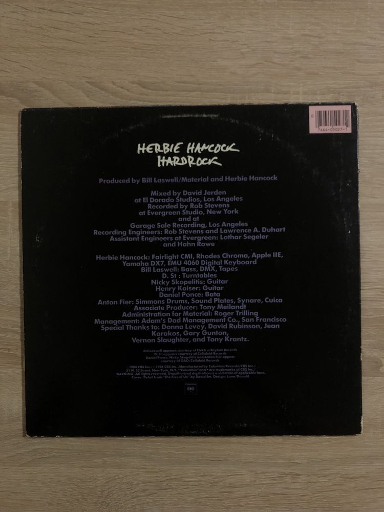 Herbie Hancock Hardrock USA EX+++