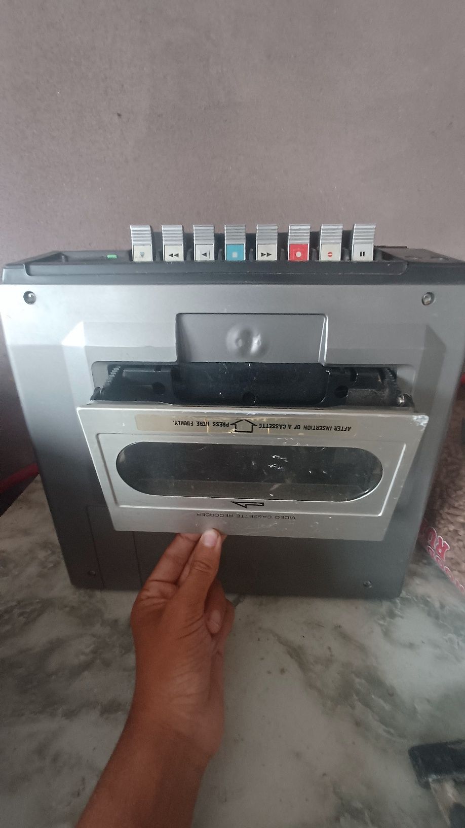 Gravador de video cassettes + camera + bateria portátil JVC