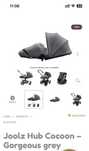 Alcofa redutora joolz HUB earth cocoon desde 0m