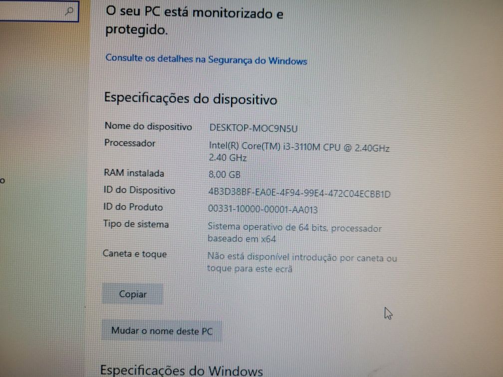 Computador Asus VivoPC  media center