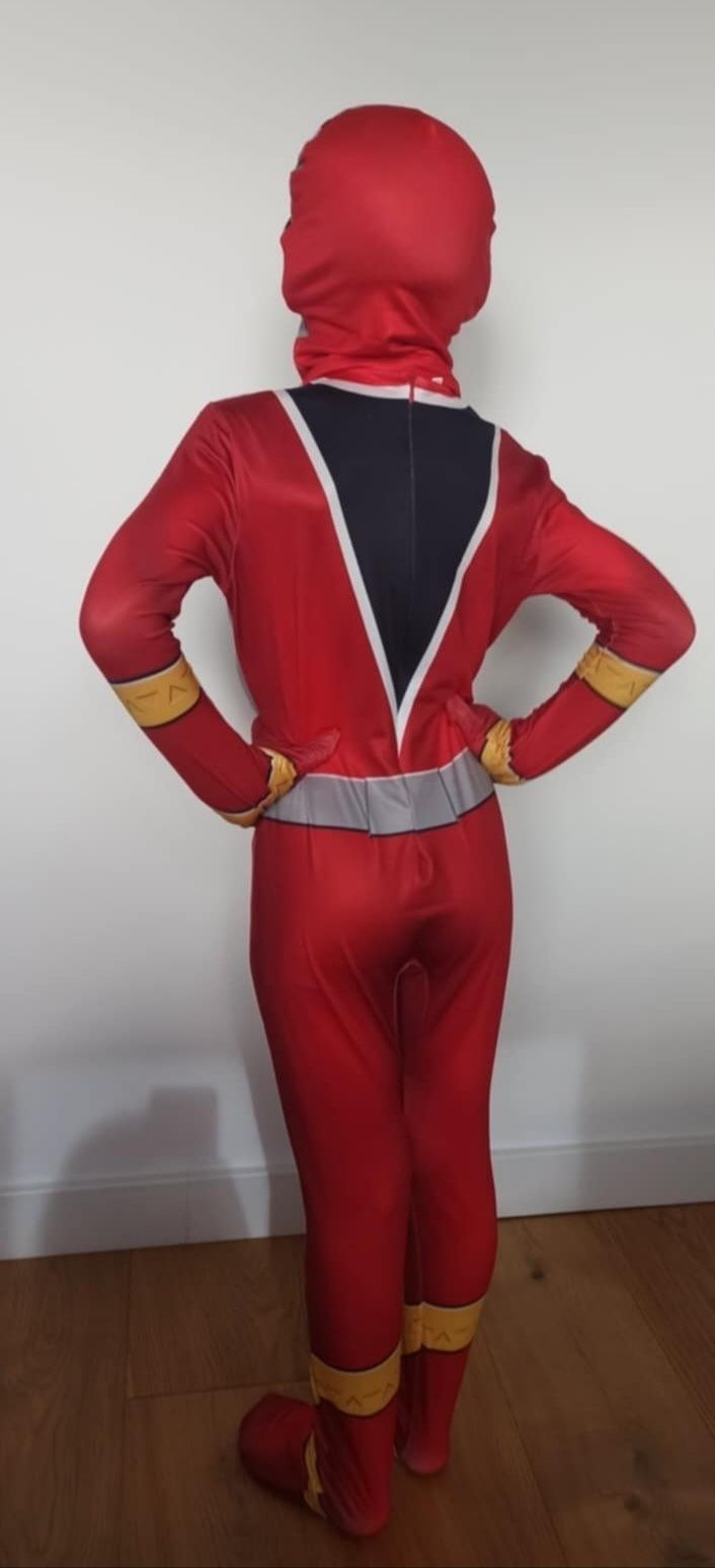Nowy strój, kostium Czerwonego Power Rangers Jason (Rozm.110)