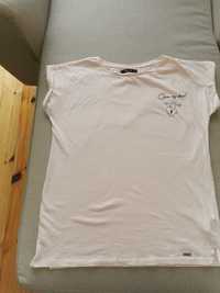 Bluzka damska T-shirt Mohito pudrowy róż rozmiar M