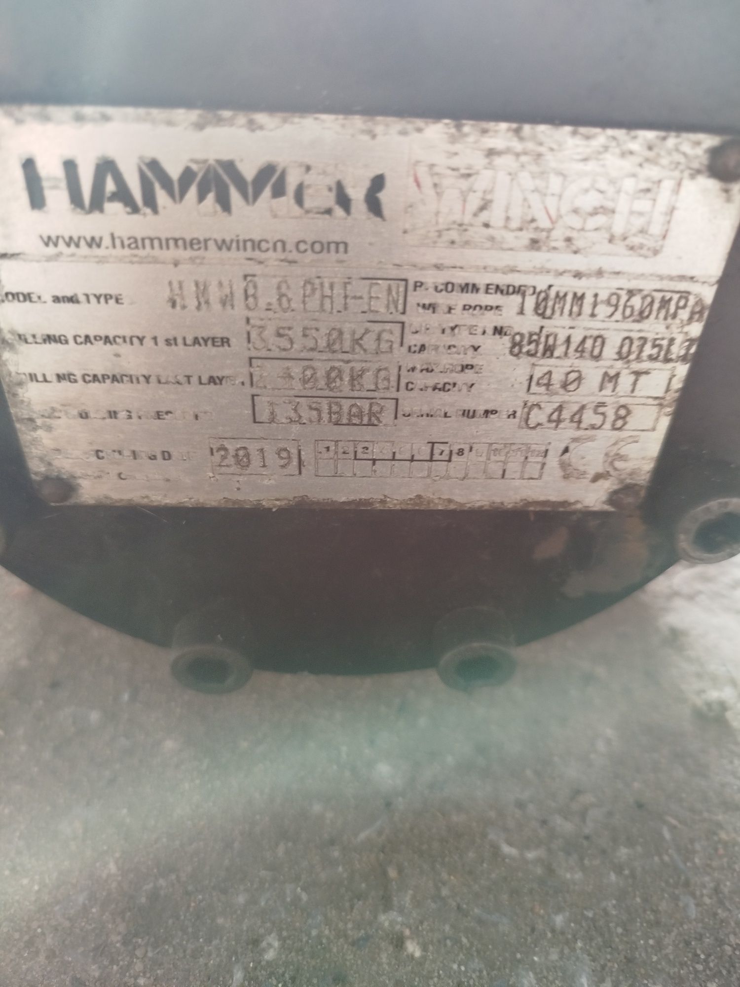 Wciągarka hydrauliczna  Hammoc Winch sprzedam
