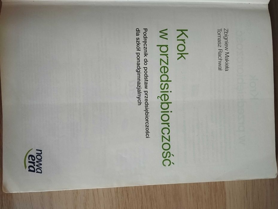 Krok w przedsiębiorczość. Podstawy przedsiębiorczości. Nowa era