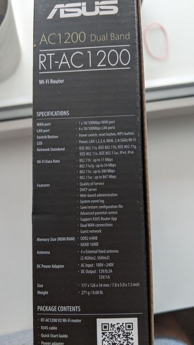 Wifi  роутер Asus RT-AC 1200