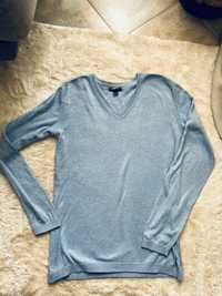 Sweter błękitny dekolt V rozmiar XS/34 GAP