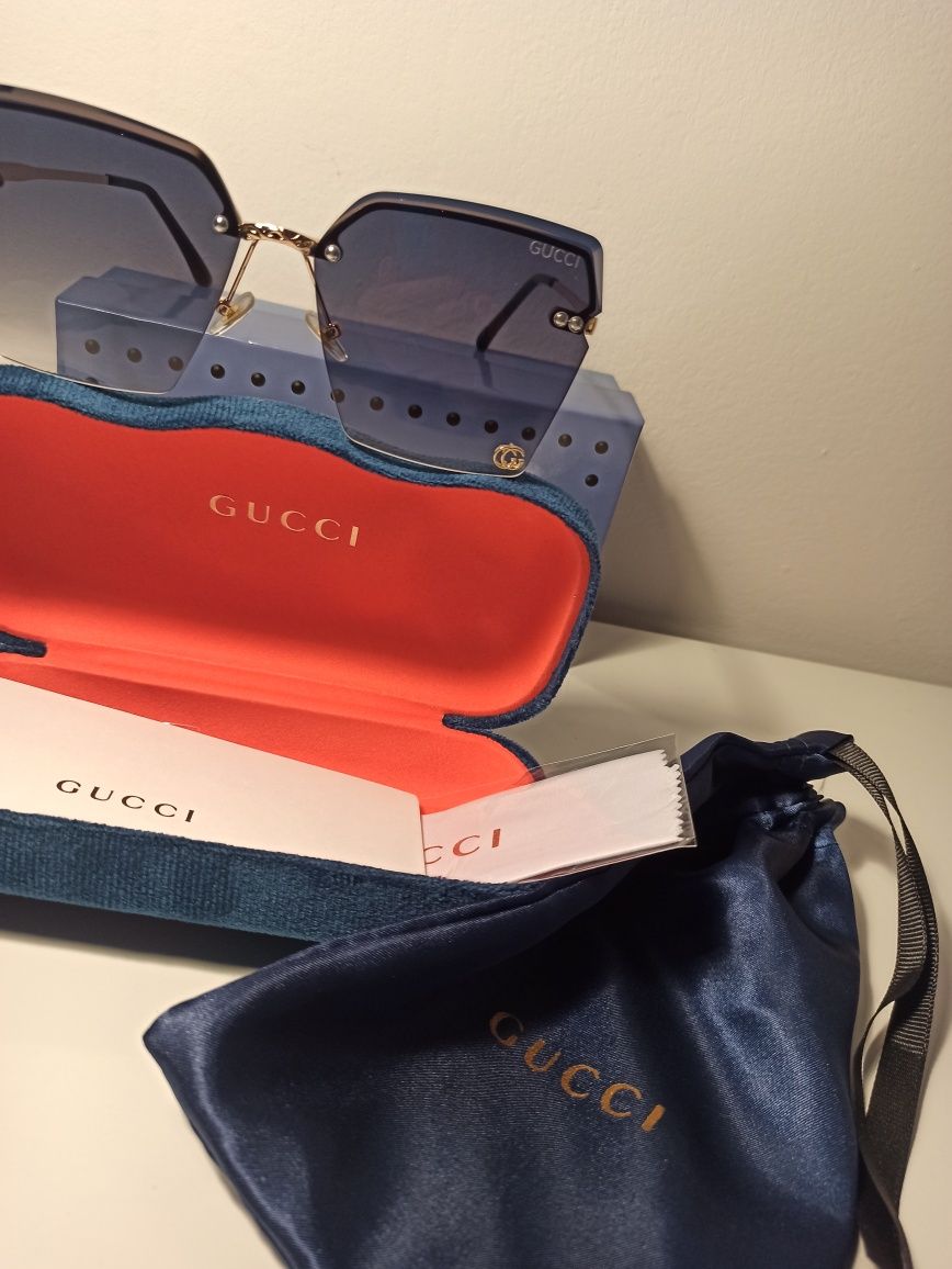 Przepiękne okulary przeciwsłoneczne Gucci polaryzacja