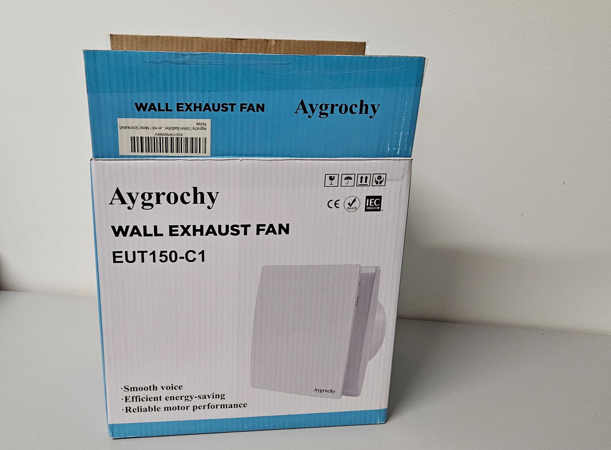 Wentylator łazienkowy EUT150-C1 150 mm Cichy, czujnik wilgotności