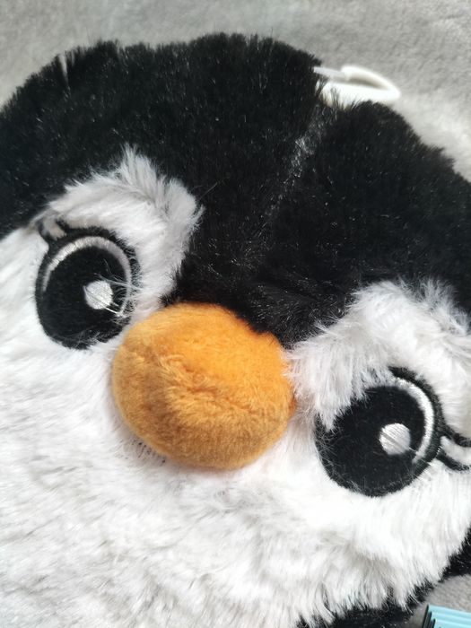 Mały uroczy termofor maskotka pingwinek dla dziecka Fluffy Friends