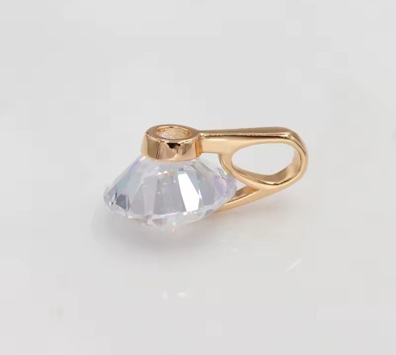 Цепочка с кулоном цирконий 45 см