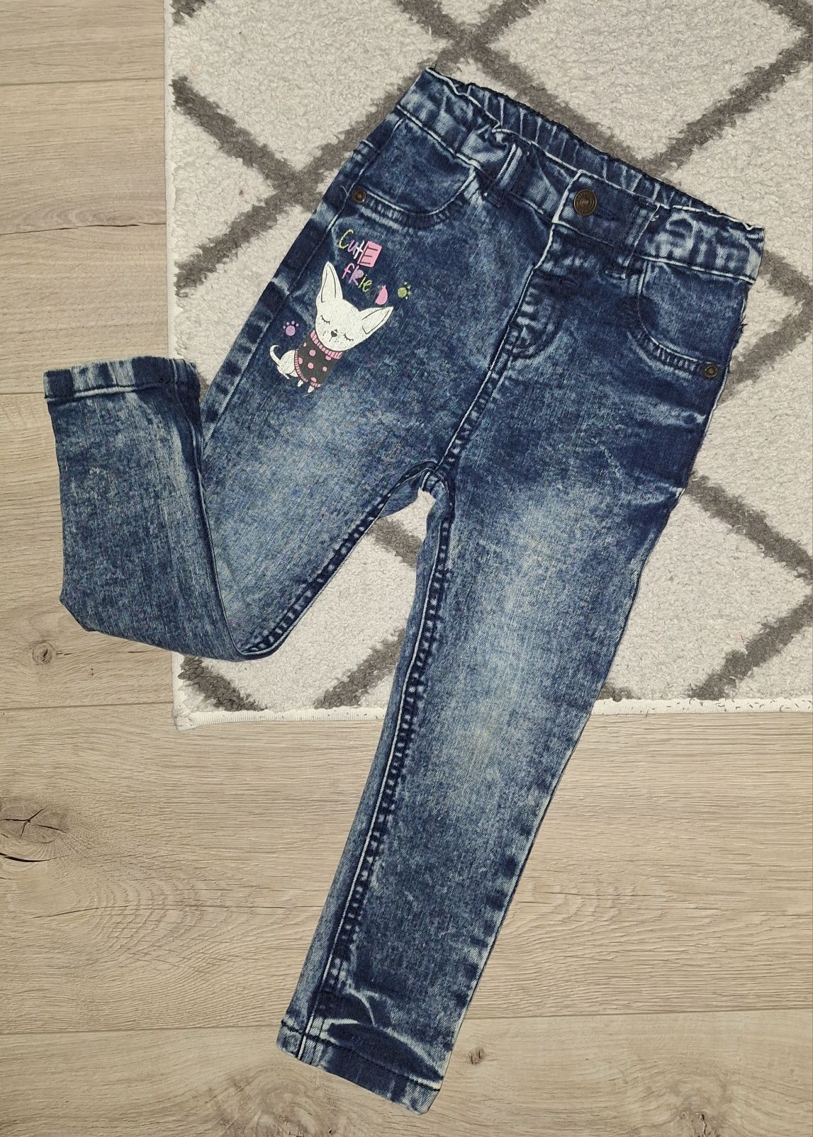 Nowe jeansy cieniowane 98