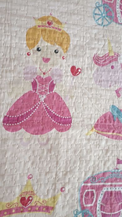 Edredão com almofadas de Criança Menina Dupla Face Cama Casal