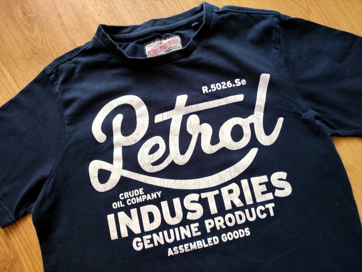 Koszulka t-shirt Petrol Industries, męskie S granatowa / navy, bawełna