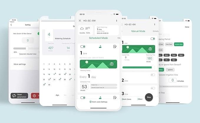 6 stref Komputer, system nawadniający, sterownik czasowy WiFi HO-SC-6W