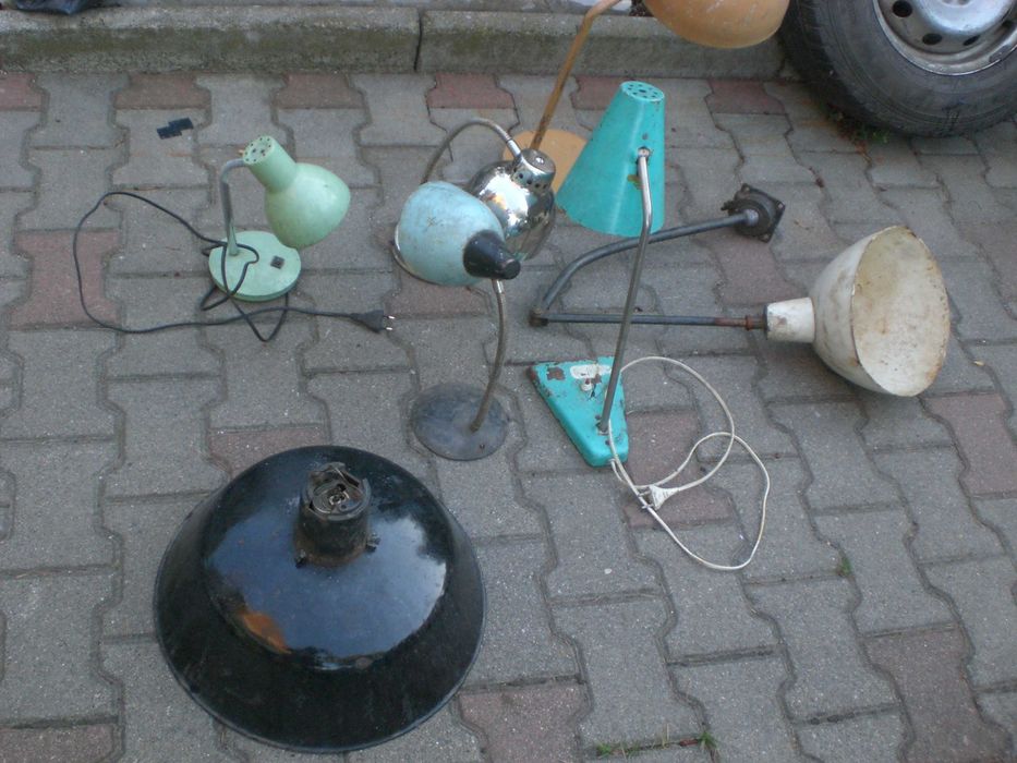 lampy statywy aluminiowe prl