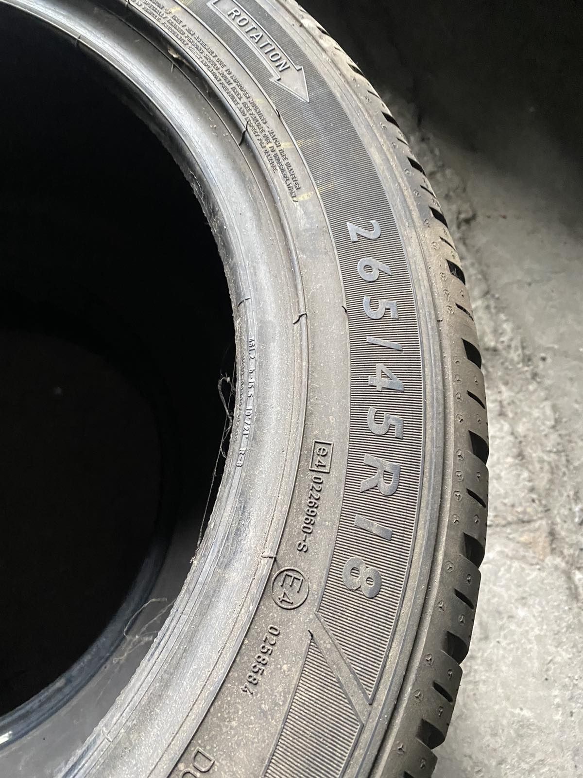 265.45.18 Dunlop 2шт зима БУ склад шины резина 45 R18 Шиномонтаж Харьк