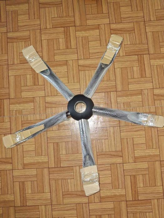 Крестовина для кресла хром