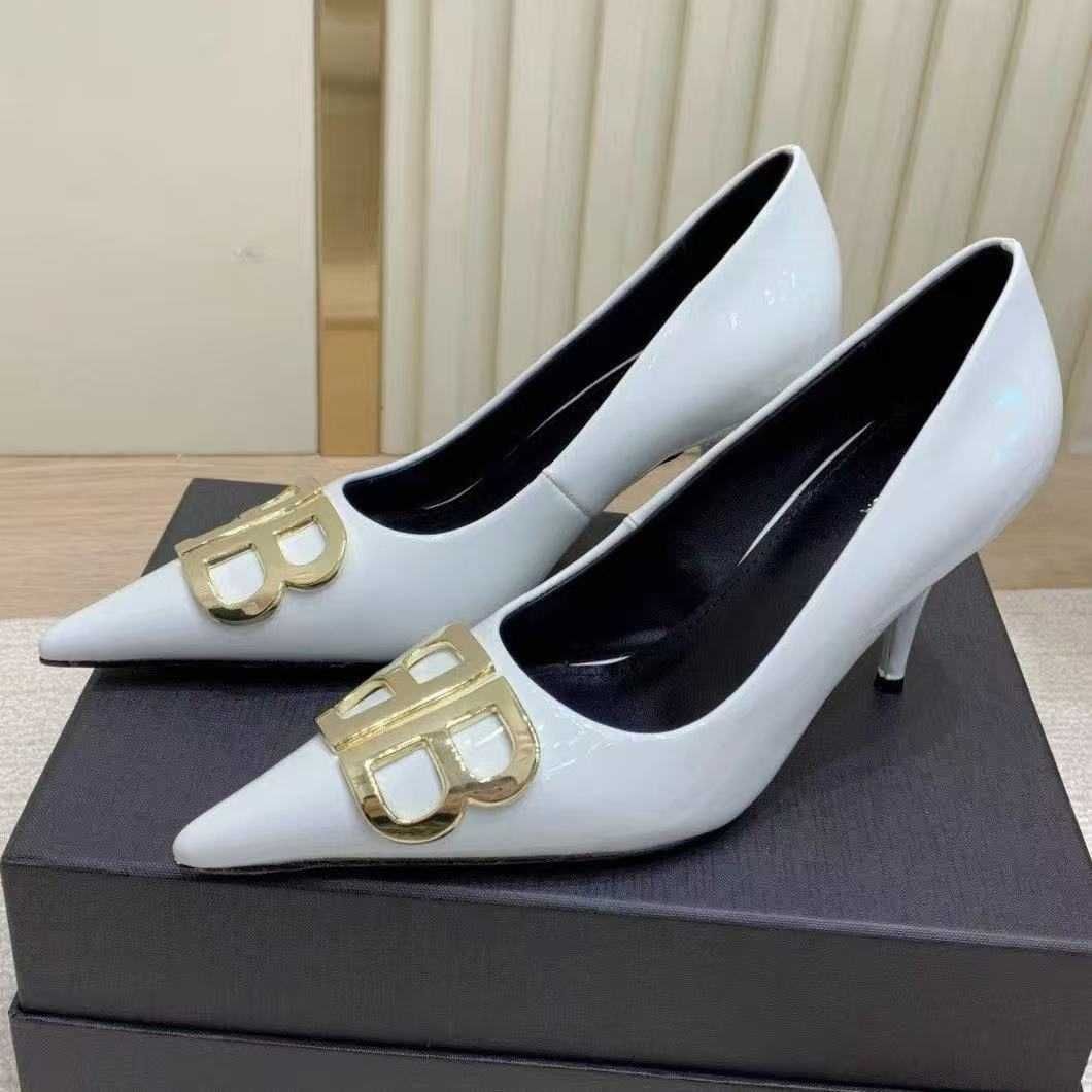 Salto Alto Balenciaga Couro Fem. - Tams. Disponíveis