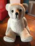 Urso em madeira pintada, cerca de 17 cms , bom estado, vinted