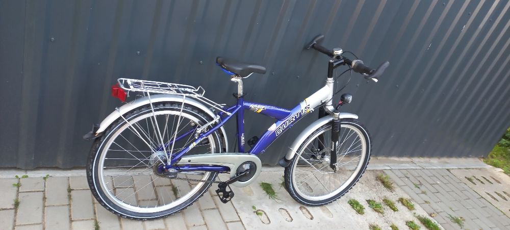 Rower dziecięcy CURTIS koła 24" amortyzator 7-biegów hamulec tarczowy