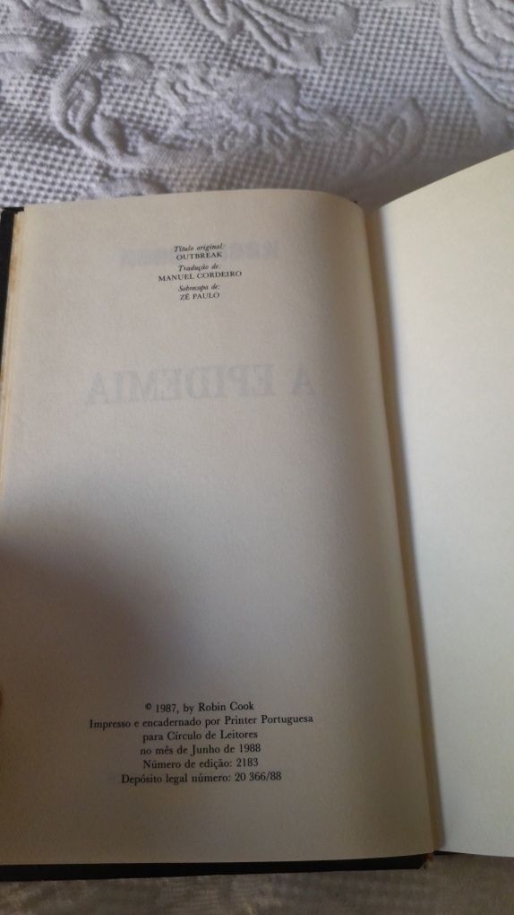 A Epidemia  - Robin Cook