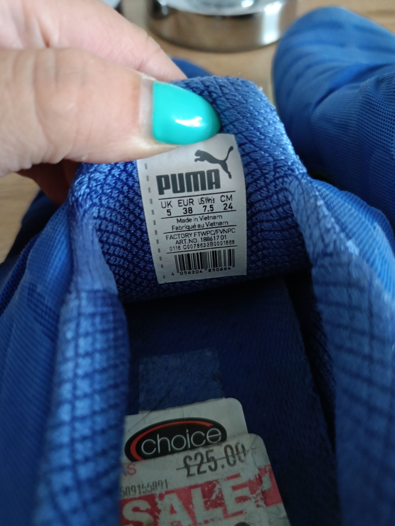 Buty puma ignite disc 38 niebieskie