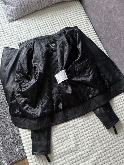 Вінтажна шкіряна куртка(жіноча) Байкерска