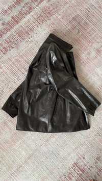 Куртка піджак жакет шкіряна чоловіча чорна р. 52 (XL/XXL)