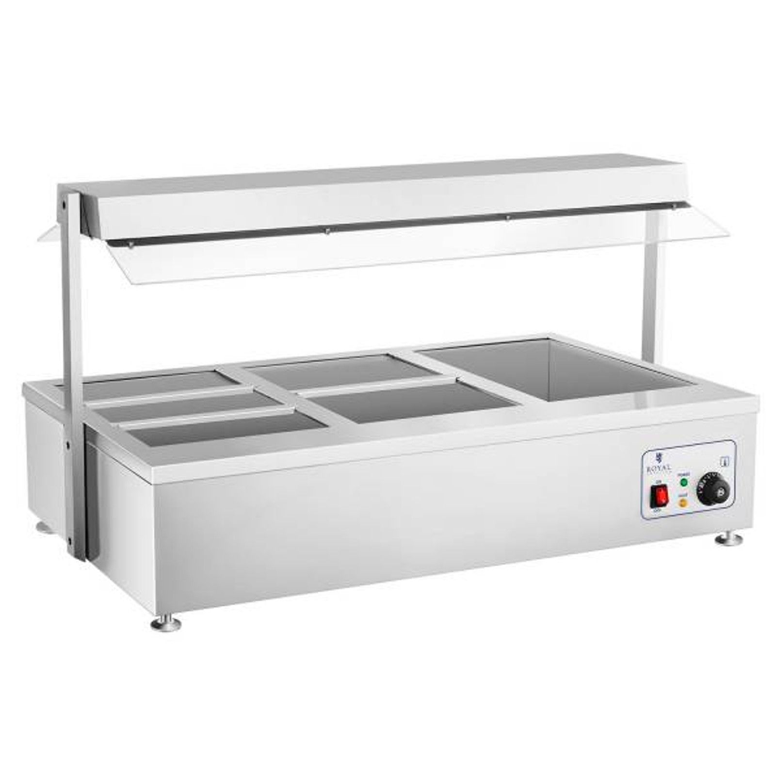 Suchy bemar podgrzewacz bez wody wolnostojący 6 x GN 150mm 55L