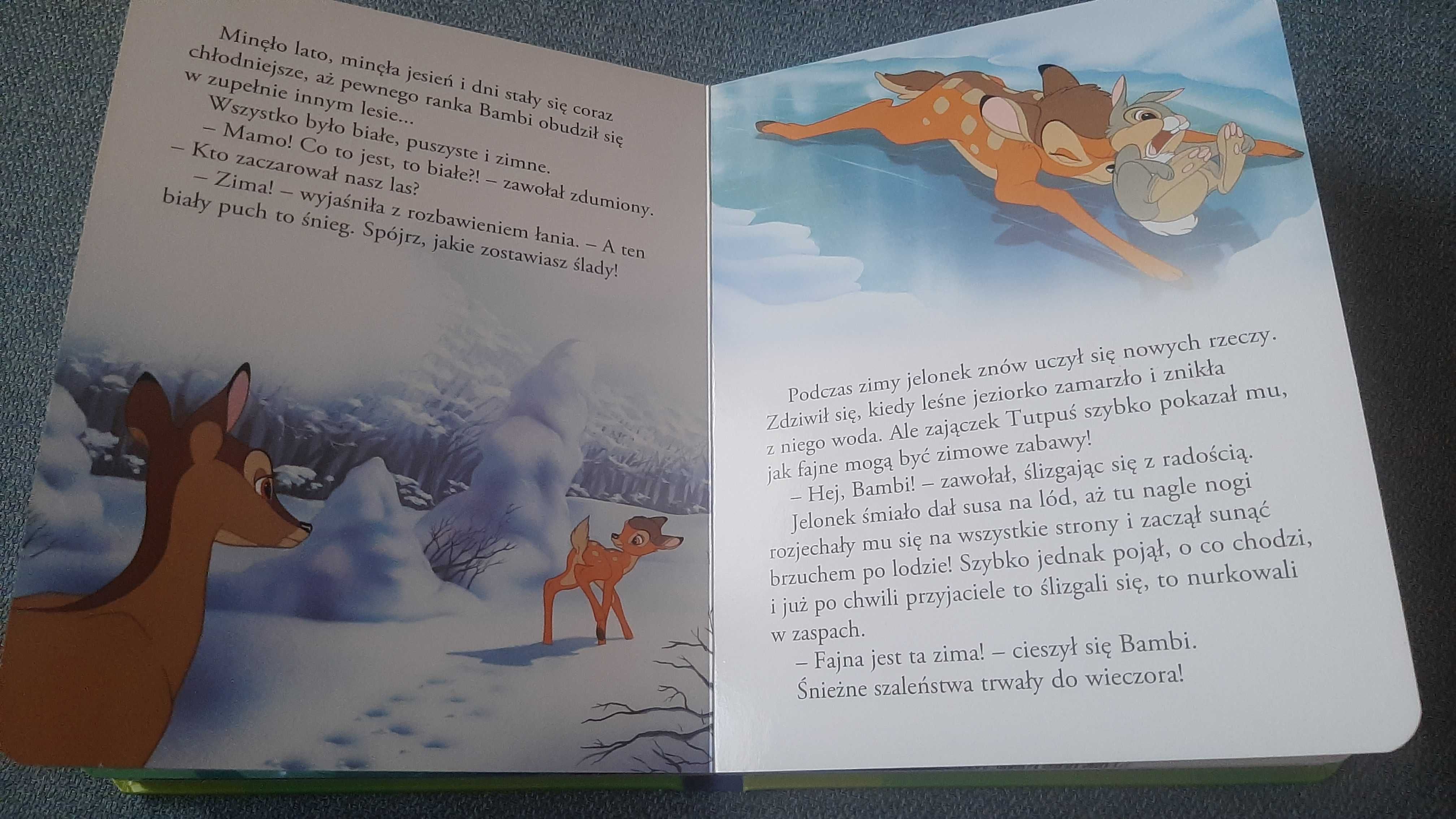 Bambi Disney książeczka z okienkiem tekturowe strony