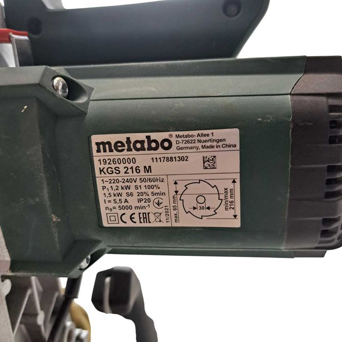 Piła Ukośnica METABO KGS 216 M